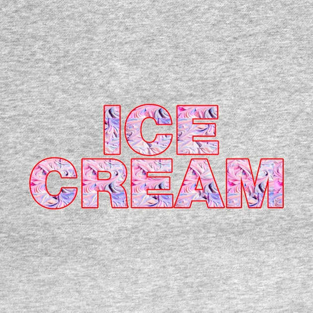 Ice cream text pattern design by Captain-Jackson